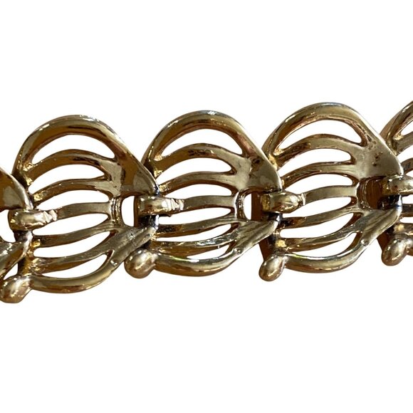 Vintage Napier Gold-Tone Linked Necklace - Picture 8 of 8